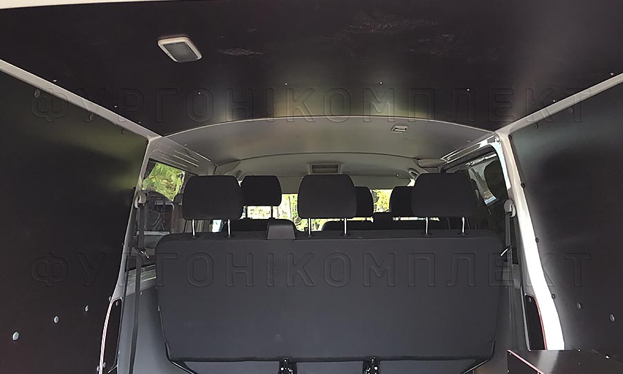 Обшивка фургона Volkswagen Transporter L1H1 грузопассажирский: Потолок, стены и арки
