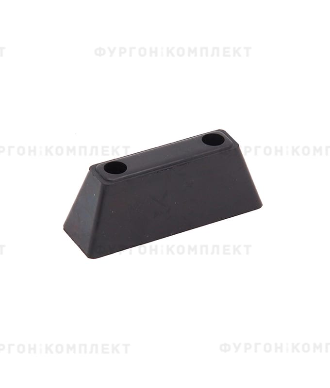 Отбойник прямоугольный → 113×34×40 мм, 0.12 кг (ø отверстий: 7 мм)