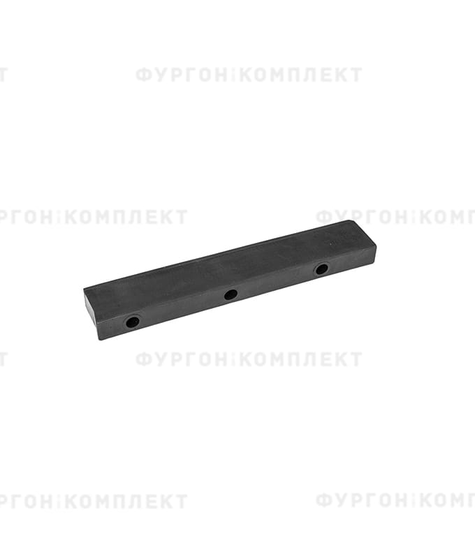Отбойник прямоугольный → 308×25×55 мм, 0.71 кг (ø отверстий: 9 мм)